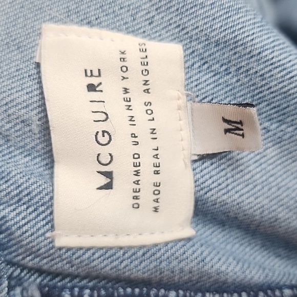 MCGUIRE Denim Sorbonne Mini Dress in Josephine Size Medium - Picture 12 of 16